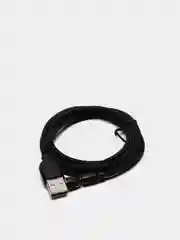 Черный магнитный кабель угловой с быстрой зарядкой 3А для телефона Lightning / micro-USB / Type-C