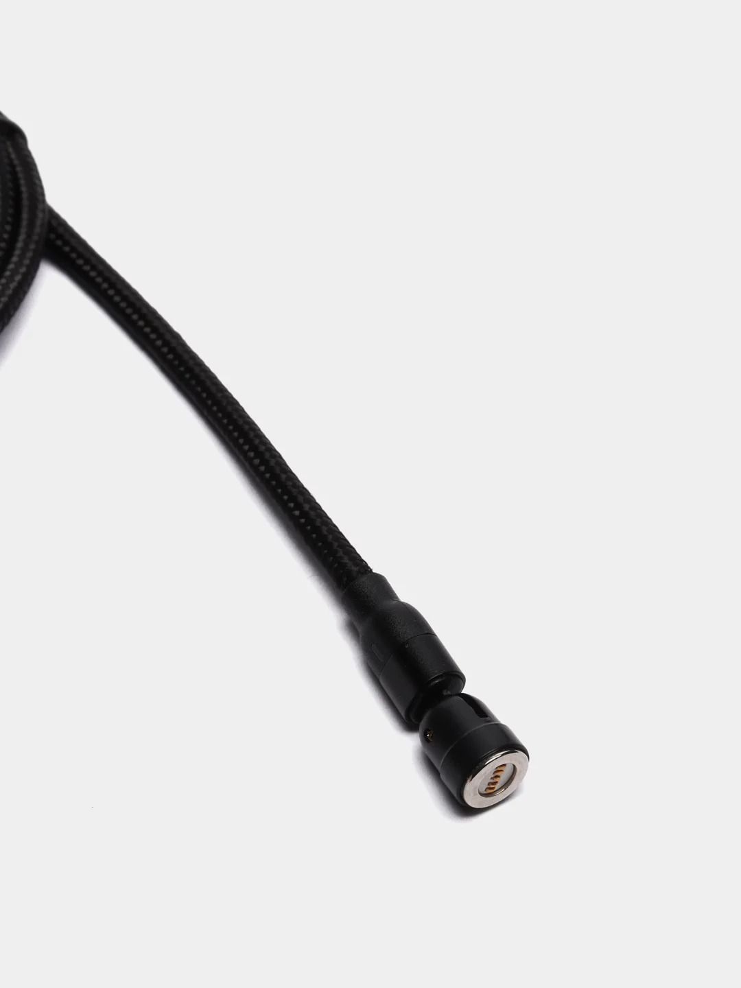 Черный магнитный кабель угловой с быстрой зарядкой 3А для телефона Lightning / micro-USB / Type-C