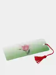 Закладка для книг с линейкой BRAUBERG "Удивленный цветок", 3D-объемная, с декоративным шнурком