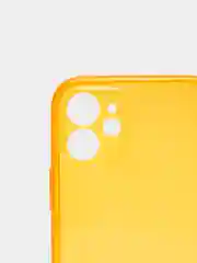 Оранжевый чехол силиконовый iPhone 11/12/12pro/12mini/13/13pro/13/mini/13pro max, с защитой камеры