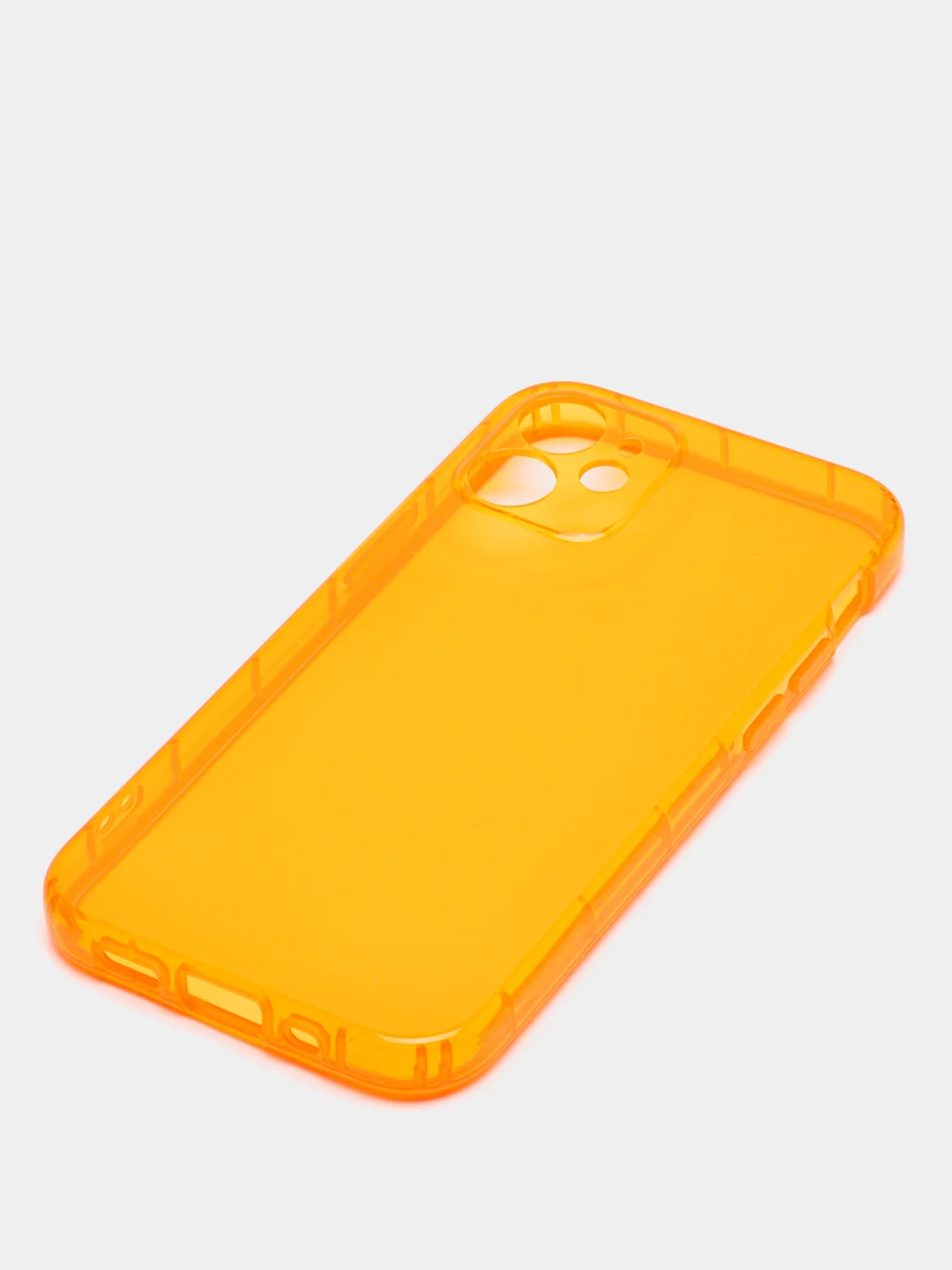 Оранжевый чехол силиконовый iPhone 11/12/12pro/12mini/13/13pro/13/mini/13pro max, с защитой камеры
