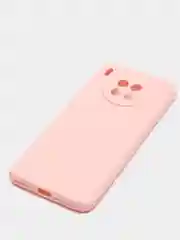 Розовый чехол силиконовый, матовый на Honor 50/50lite
