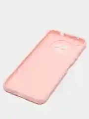 Розовый чехол силиконовый, матовый на Honor 50/50lite