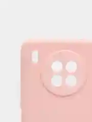Розовый чехол силиконовый, матовый на Honor 50/50lite