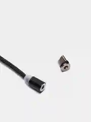 Черный магнитный кабель для зарядки, коннекторы MicroUSB, Type-C, iPhone Lightning по отдельности