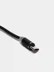 Черный магнитный кабель для зарядки, коннекторы MicroUSB, Type-C, iPhone Lightning по отдельности