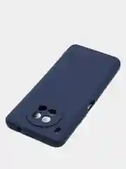 Темно-синий чехол силиконовый, матовый на Honor 50/50lite