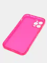Розовый чехол силиконовый iPhone 11/12/12pro/12mini/13/13pro/13/mini/13pro max, с защитой камеры