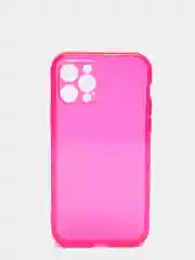 Розовый чехол силиконовый iPhone 11/12/12pro/12mini/13/13pro/13/mini/13pro max, с защитой камеры