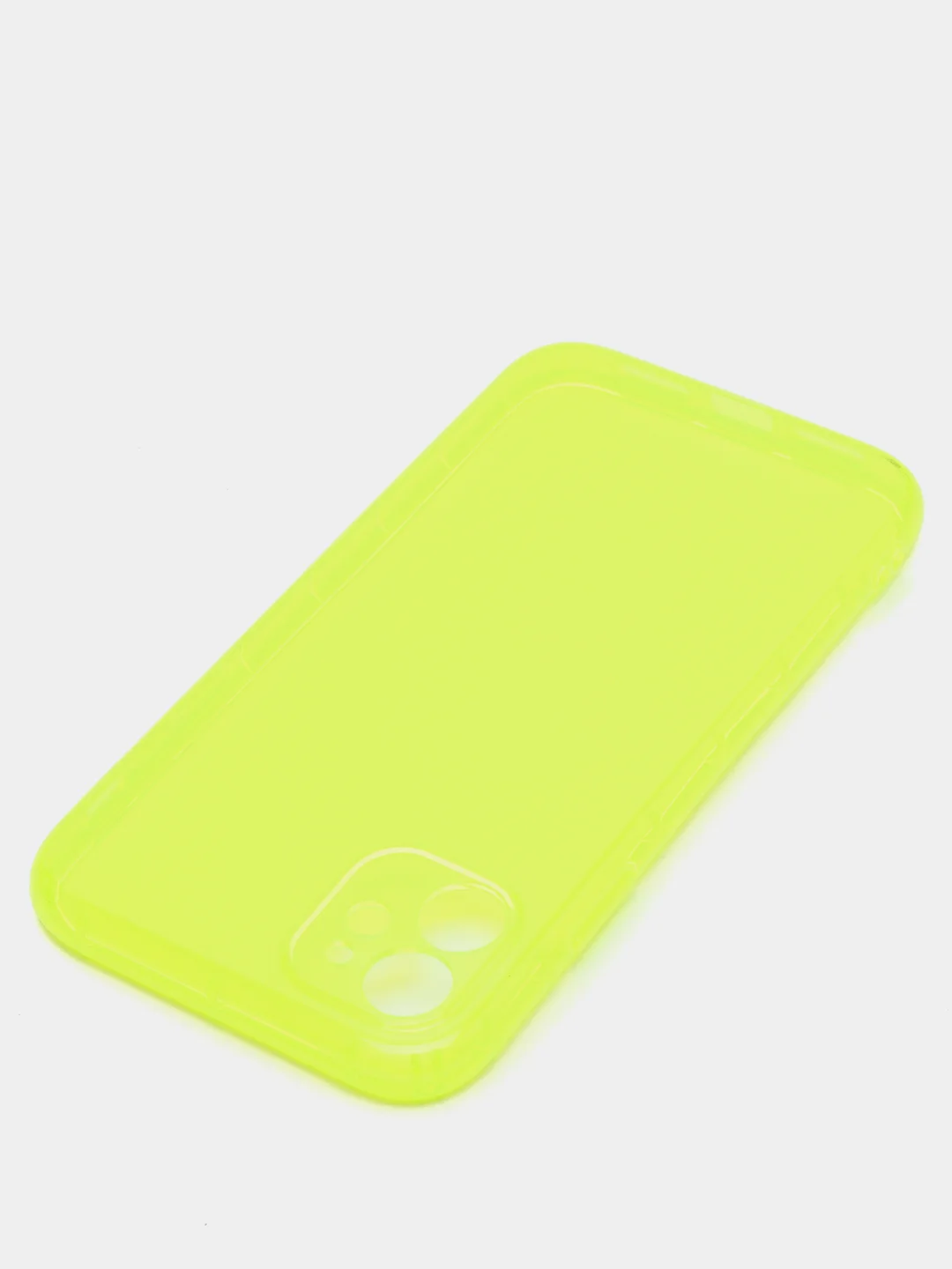 Желтый чехол силиконовый iPhone 11/12/12pro/12mini/13/13pro/13/mini/13pro max, с защитой камеры