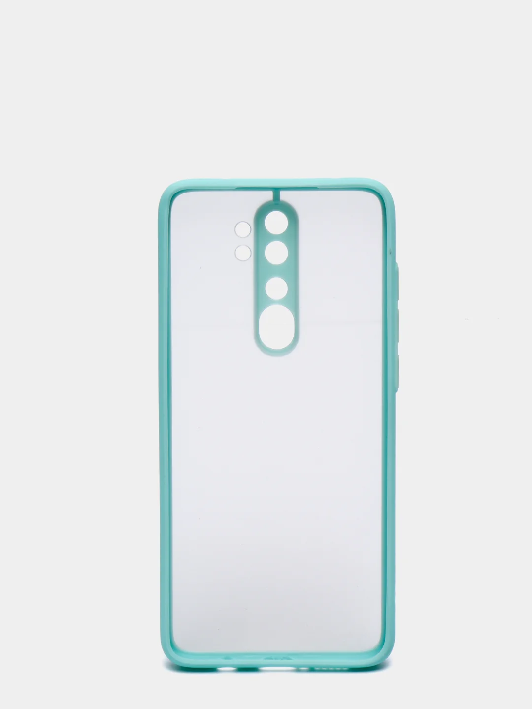Бирюзовый чехол Xiaomi Redmi Note 8 Pro пластиковый матовый с цветными кнопками (Редми Нот 8 Про)