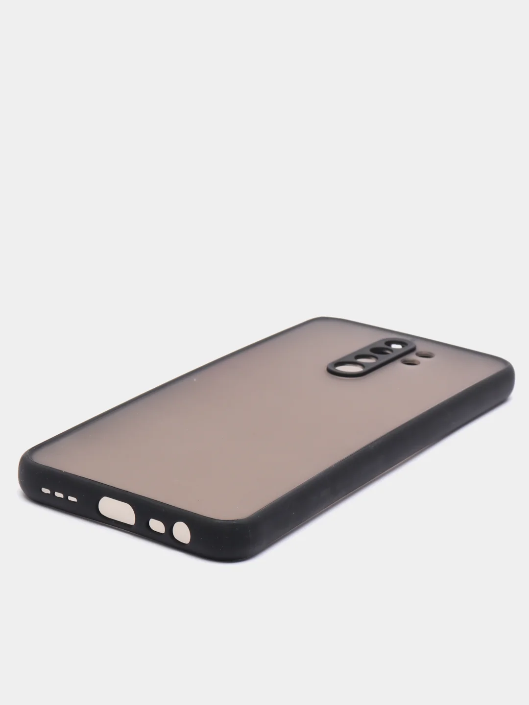 Черный чехол Xiaomi Redmi 9 (Сяоми Редми 9) пластиковый матовый с цветными кнопками