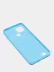 Голубой чехол силиконовый Realme C21 Реалми С21 цветной, матовый