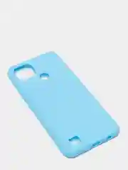 Голубой чехол силиконовый Realme C21 Реалми С21 цветной, матовый