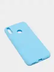 Голубой чехол Huawei Honor 8C, Хуавей Хонор 8С силиконовый цветной матовый