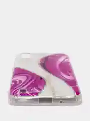 Фиолетовый чехол Samsung Galaxy A01 / M01, Самсунг Галакси А01 / М01 силиконовый с мраморным рисунком