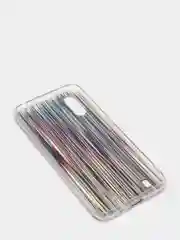 Фиолетовый чехол Samsung Galaxy A01 / M01, Самсунг Галакси А01 / М01 силиконовый с мраморным рисунком