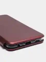 Багровый чехол-книжка Samsung Galaxy A03S (Самсунг Галакси А03С)