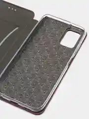 Багровый чехол-книжка Samsung Galaxy A03S (Самсунг Галакси А03С)