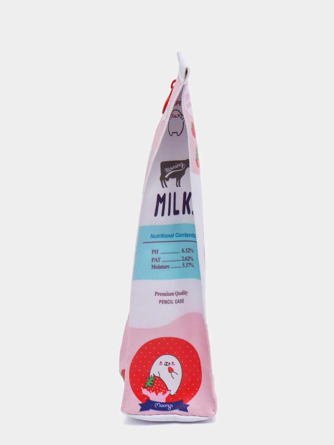 Розовый пенал "Milk" для канцтоваров, органайзер для проводов, пенал для канцелярии