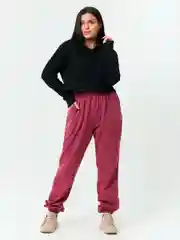 Бордовый утеплённые брюки женские Zarka