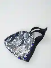 Индиго красивая защитная маска для лица ,многоразовая, гламурная с пайетками