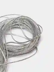 Серебряный шнур декоративный 5/10м