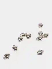 Серебряный подвеска, шарм "Сердце" 10 шт