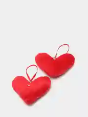 Сердечки с бусинками 10*7см   2шт