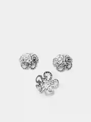 Серый шапочки для бусин 10,20,30,50 и 100шт, фурнитура для бижутерии
