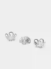 Серый шапочки для бусин 10,20,30,50 и 100шт, фурнитура для бижутерии