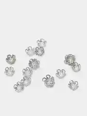Серый шапочки для бусин 10,20,30,50 и 100шт, фурнитура для бижутерии