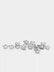 Серый шапочки для бусин 10,20,30,50 и 100шт, фурнитура для бижутерии