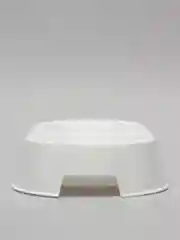 Белый миска для домашних животных, двойная, 0,4 л