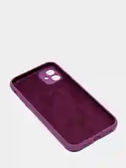 Пурпурный чехол Silicone Case для iPhone 13 /11/12/12 ProMax с защитой камеры с бархатной подкладкой