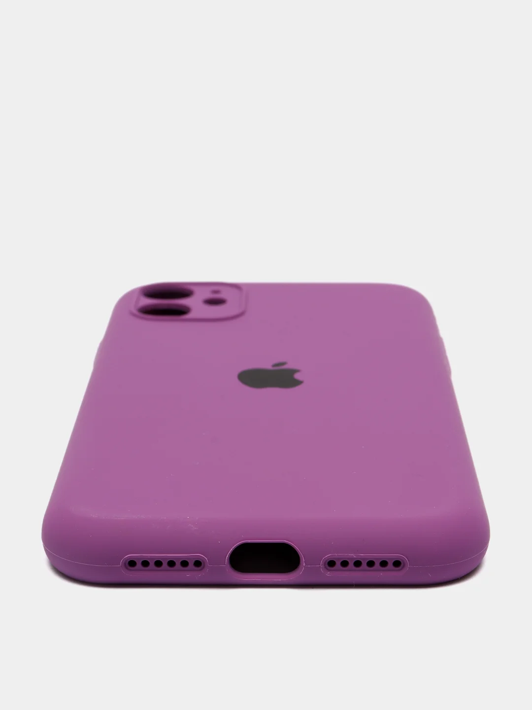 Пурпурный чехол Silicone Case для iPhone 13 /11/12/12 ProMax с защитой камеры с бархатной подкладкой