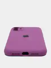 Пурпурный чехол Silicone Case для iPhone 13 /11/12/12 ProMax с защитой камеры с бархатной подкладкой