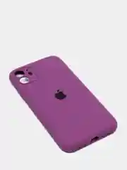 Пурпурный чехол Silicone Case для iPhone 13 /11/12/12 ProMax с защитой камеры с бархатной подкладкой