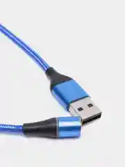 Синий магнитный кабель на 3A для передачи данных, коннекторы Type-C, Micro-USB, Lightning