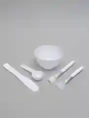 Белый набор для приготовления и нанесения косметических масок