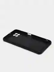Хром чехол Samsung Galaxy A22 / Galaxy M22 / Galaxy M32, черный, силиконовый, под кожу