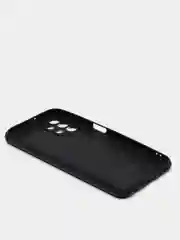 Угольный чехол для Samsung Galaxy A13, Самсунг Галакси А13 4G, черный, силиконовый, под кожу