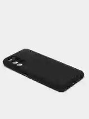 Угольный чехол для Samsung Galaxy A13, Самсунг Галакси А13 4G, черный, силиконовый, под кожу