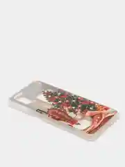 Золотой чехол Samsung Galaxy M51, Самсунг Галакси М51 с рисунком "Новый год", 4 вида