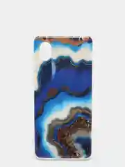 Золотой чехол Samsung Galaxy A01 Core, Самсунг Галакси А01 Кор силиконовый с мраморным рисунком