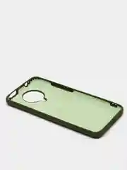 Лесной зеленый чехол Xiaomi Redmi K30 Pro / Poco F2 Pro с закрытым низом и бархатом внутри Silicone Cover