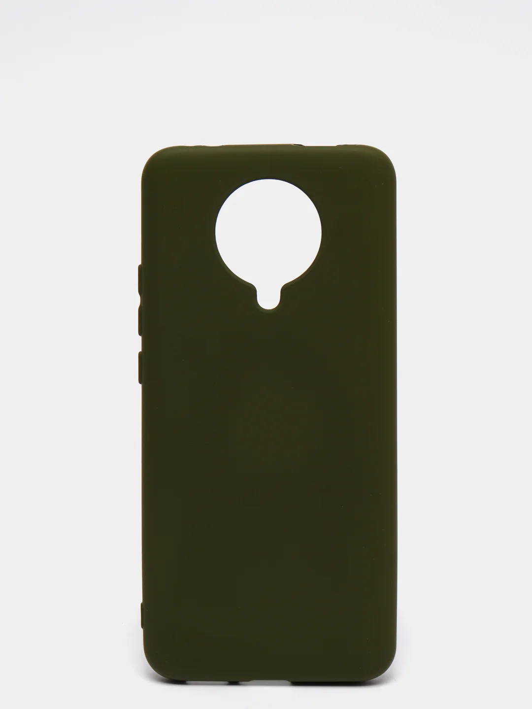 Лесной зеленый чехол Xiaomi Redmi K30 Pro / Poco F2 Pro с закрытым низом и бархатом внутри Silicone Cover