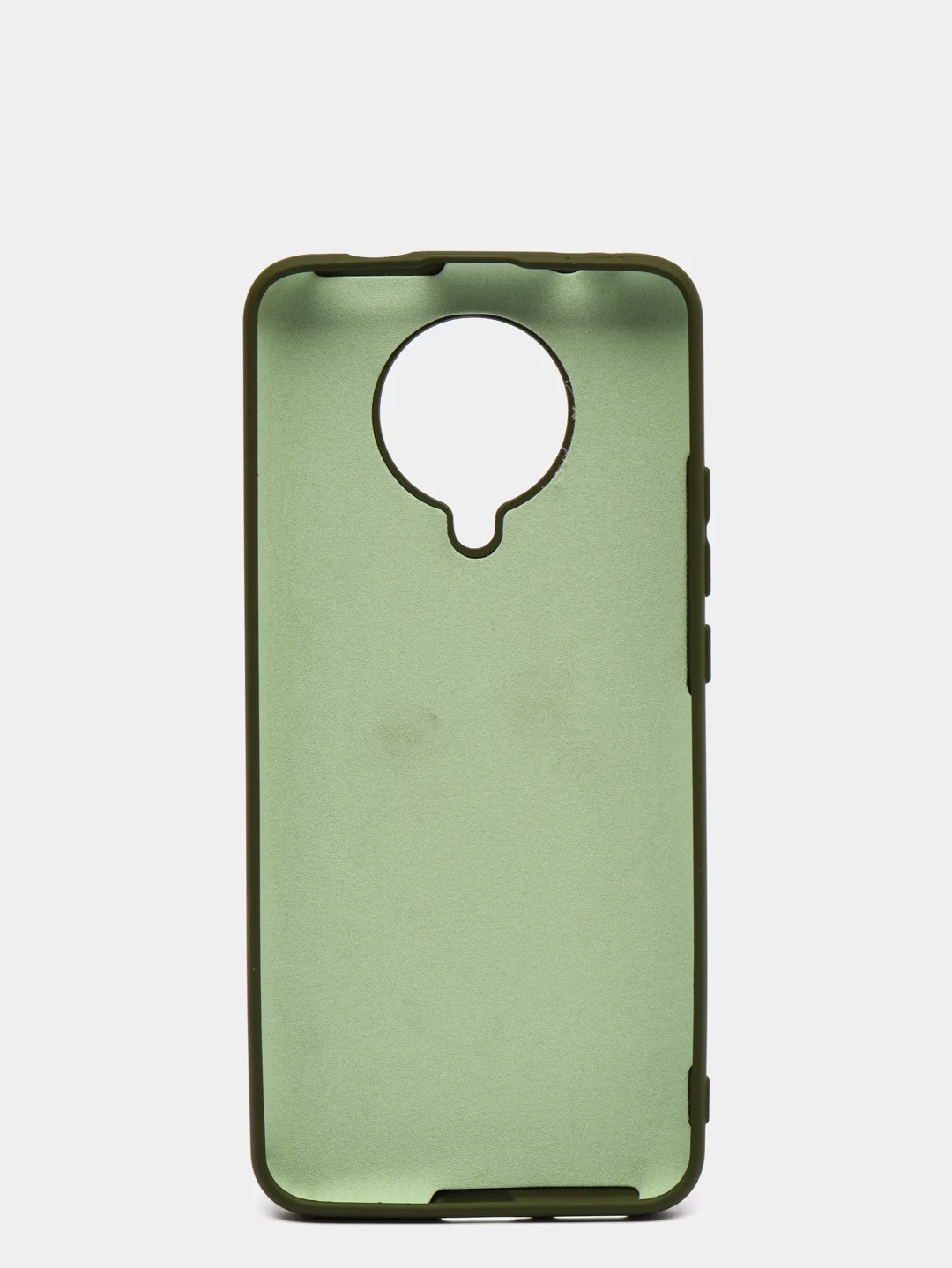 Лесной зеленый чехол Xiaomi Redmi K30 Pro / Poco F2 Pro с закрытым низом и бархатом внутри Silicone Cover