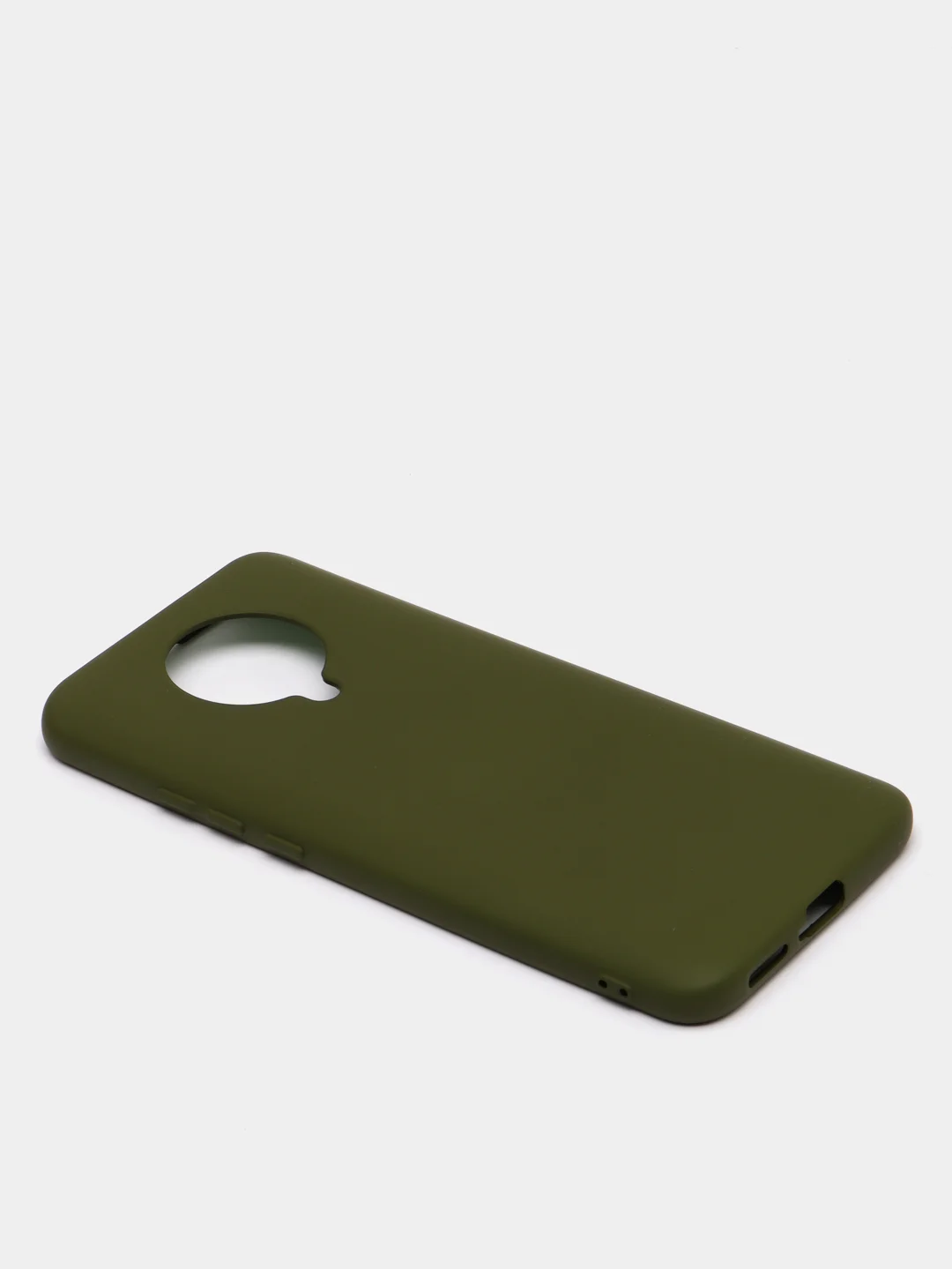 Лесной зеленый чехол Xiaomi Redmi K30 Pro / Poco F2 Pro с закрытым низом и бархатом внутри Silicone Cover