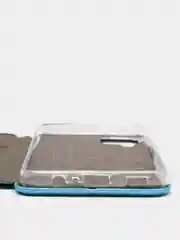 Голубой чехол-книжка Samsung Galaxy A12 / M12 (Самсунг галакси А12 / М12)